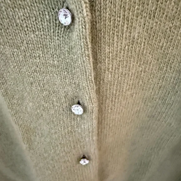 J. Crew light Olive Button-Up Cardigan - Picture 2 of 2